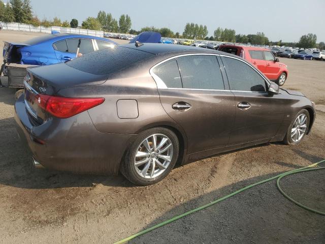 JN1BV7ARXFM390402 - 2015 INFINITI Q50 BASE GRAY photo 3