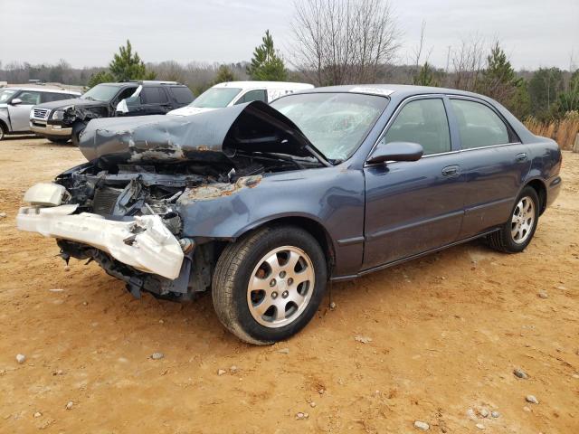 1YVGF22C125278051 - 2002 MAZDA 626 LX BLUE photo 1