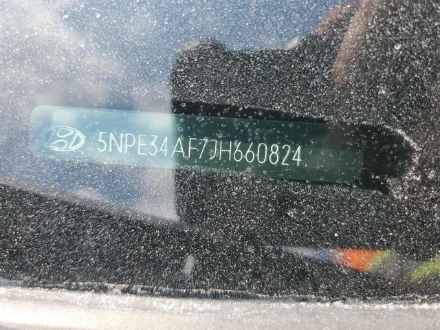 5NPE34AF7JH660824 - 2018 HYUNDAI SONATA SPORT Սև լուսանկար 12