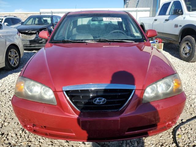 KMHDN46D34U735764 - 2004 HYUNDAI ELANTRA GLS BURGUNDY photo 5