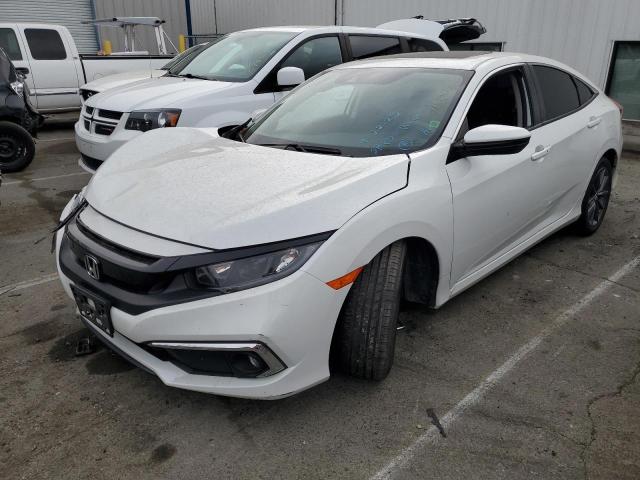 2HGFC1F36MH703680 - 2021 HONDA CIVIC EX WHITE photo 1