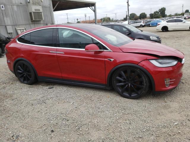 5YJXCBE24MF324376 - 2021 TESLA MODEL X RED photo 4