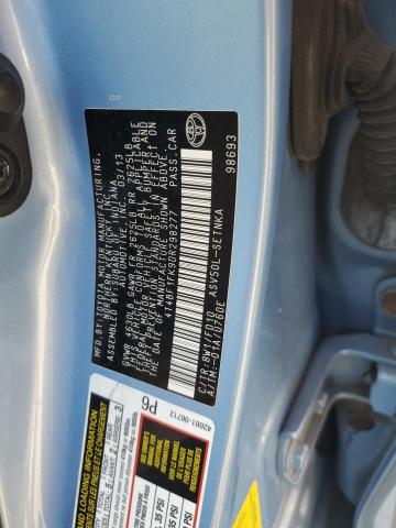 4T4BF1FK9DR298277 - 2013 TOYOTA CAMRY L BLUE photo 12