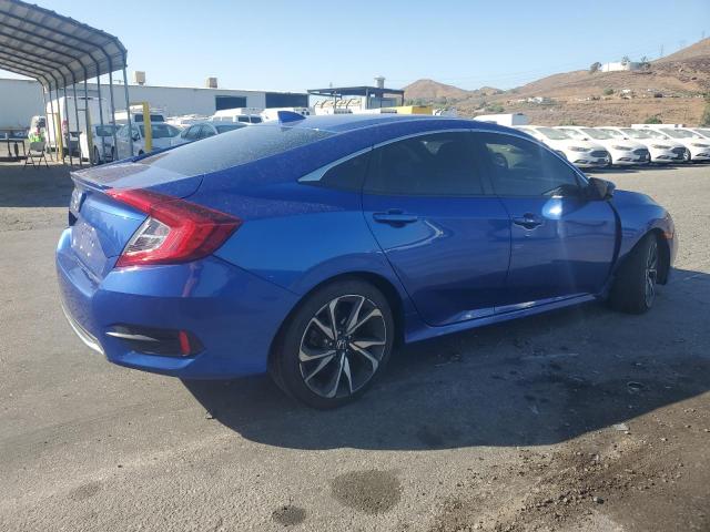 JHMFC1F32KX008702 - 2019 HONDA CIVIC EX BLUE photo 3