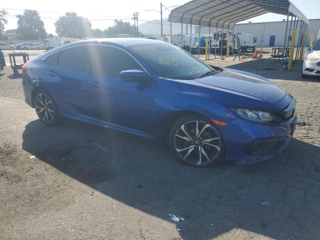 JHMFC1F32KX008702 - 2019 HONDA CIVIC EX BLUE photo 4
