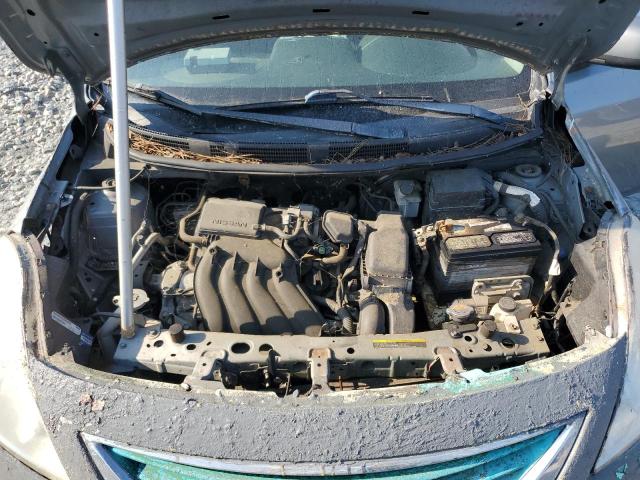 3N1CN7AP9CL813298 - 2012 NISSAN VERSA S GRAY photo 11