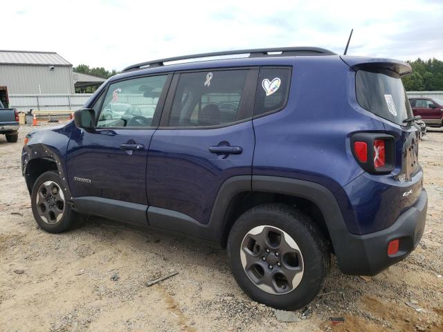 ZACCJBAB1JPH34633 - 2018 JEEP RENEGADE SPORT BLUE photo 2