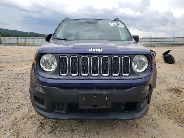 ZACCJBAB1JPH34633 - 2018 JEEP RENEGADE SPORT BLUE photo 5