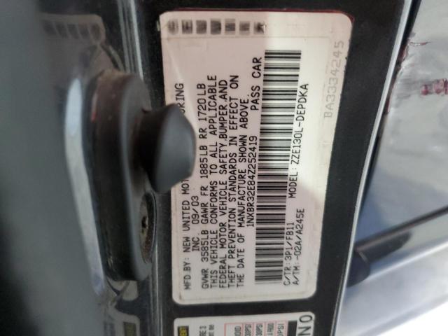 1NXBR32E84Z252419 - 2004 TOYOTA COROLLA CE GRAY photo 13