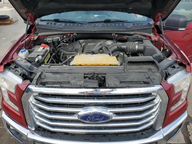 1FTFX1EF6HKE55282 - 2017 FORD F150 SUPER CAB RED photo 11