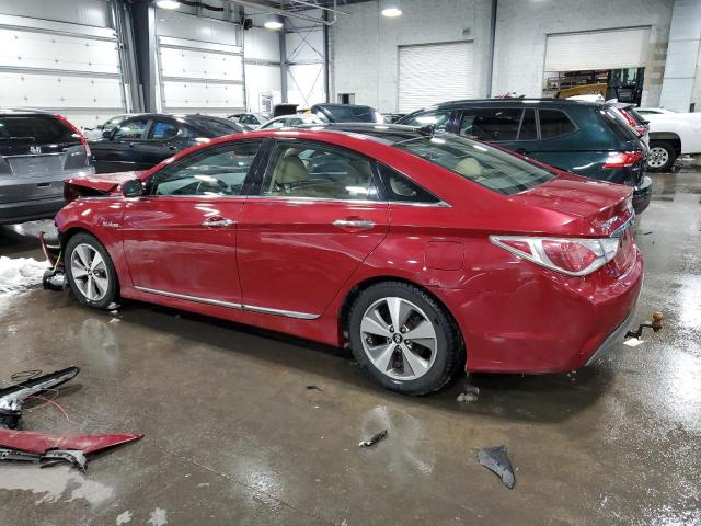 KMHEC4A40CA021835 - 2012 HYUNDAI SONATA HYBRID RED photo 2