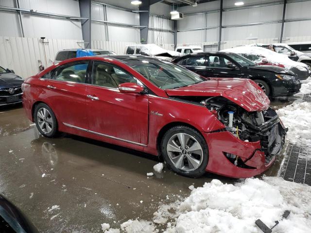 KMHEC4A40CA021835 - 2012 HYUNDAI SONATA HYBRID RED photo 4