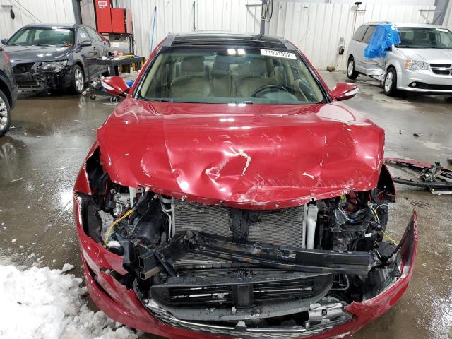 KMHEC4A40CA021835 - 2012 HYUNDAI SONATA HYBRID RED photo 5