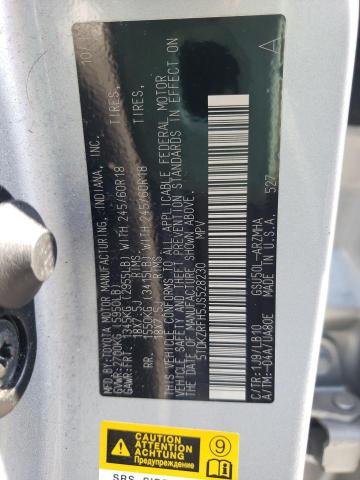 5TDKZRFH5JS528230 - 2018 TOYOTA HIGHLANDER SE ვერცხლისფერი ფოტო 13