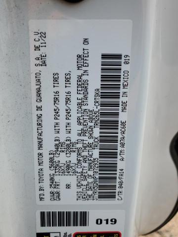 3TYRX5GNXPT072935 - 2023 TOYOTA TACOMA ACCESS CAB Ақ фото 13