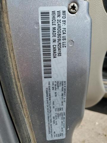 2C4RDGBG9LR234193 - 2020 DODGE GRAND CARA SE GRAY photo 13