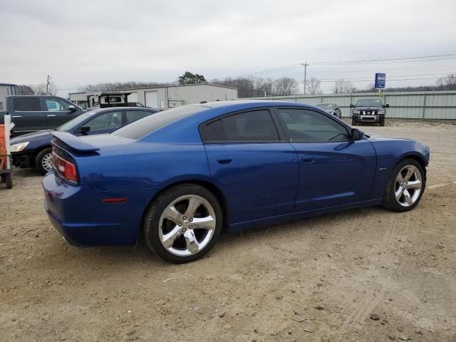 2C3CDXCT9CH302410 - 2012 DODGE CHARGER R/T BLUE photo 3