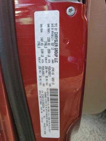 2C4RC1CG1DR535394 - 2013 CHRYSLER TOWN & COU TOURING L RED photo 13