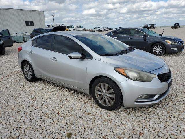 KNAFX4A80E5056609 - 2014 KIA FORTE EX SILVER photo 4