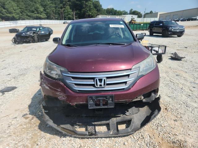 5J6RM3H31CL028995 - 2012 HONDA CR-V LX MAROON photo 5