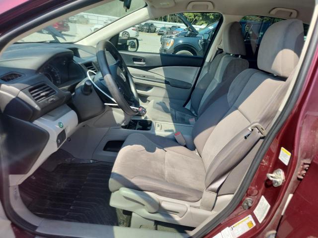 5J6RM3H31CL028995 - 2012 HONDA CR-V LX MAROON photo 7