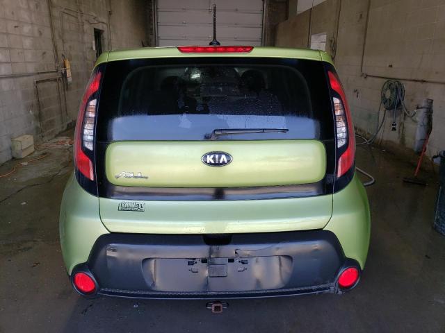 KNDJN2A22E7727365 - 2014 KIA SOUL GREEN photo 6