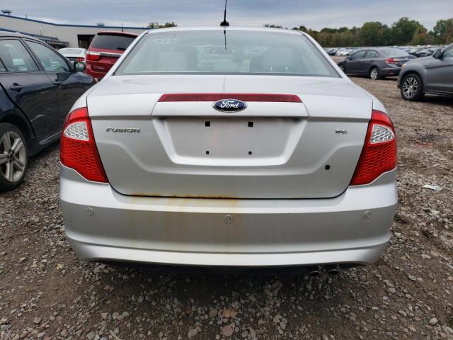 3FAHP0HA6CR381357 - 2012 FORD FUSION SE SILVER photo 6