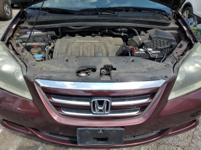 5FNRL38687B423901 - 2007 HONDA ODYSSEY EXL BURGUNDY photo 11