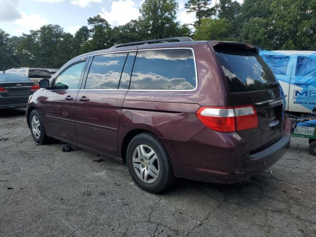 5FNRL38687B423901 - 2007 HONDA ODYSSEY EXL BURGUNDY photo 2
