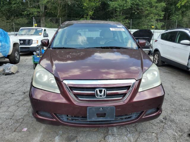 5FNRL38687B423901 - 2007 HONDA ODYSSEY EXL BURGUNDY photo 5