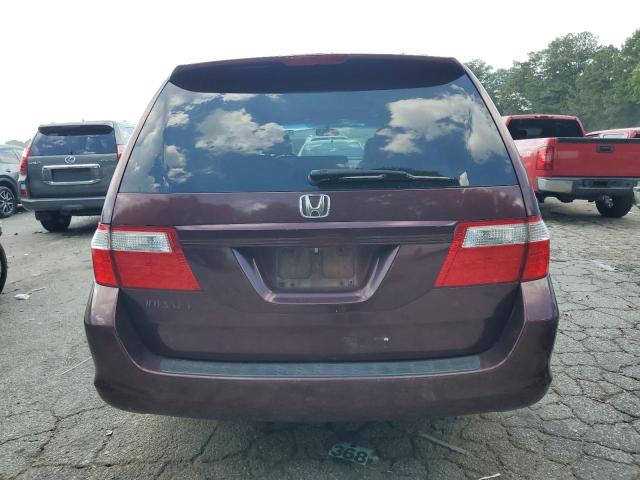 5FNRL38687B423901 - 2007 HONDA ODYSSEY EXL BURGUNDY photo 6