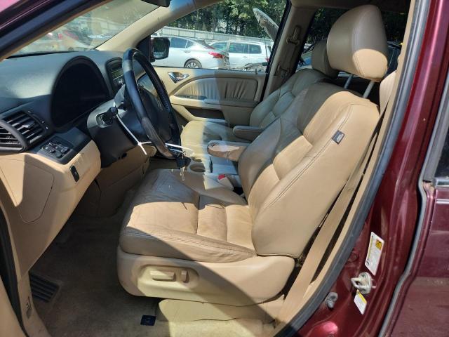 5FNRL38687B423901 - 2007 HONDA ODYSSEY EXL BURGUNDY photo 7