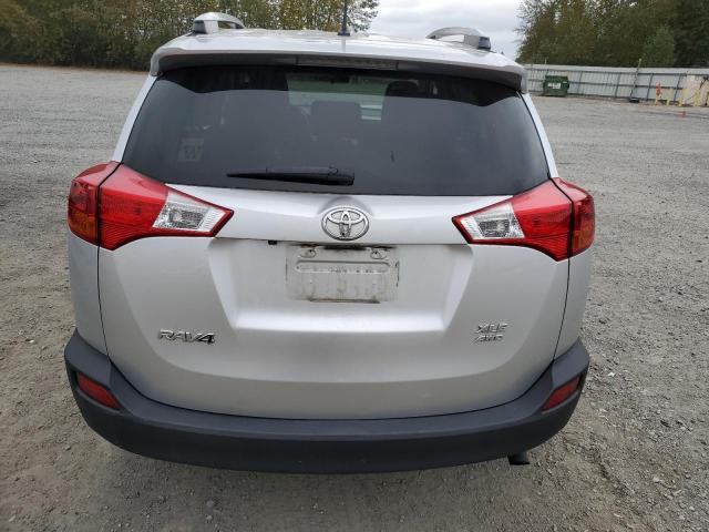 JTMRFREV2DD003754 - 2013 TOYOTA RAV4 XLE SILVER photo 6