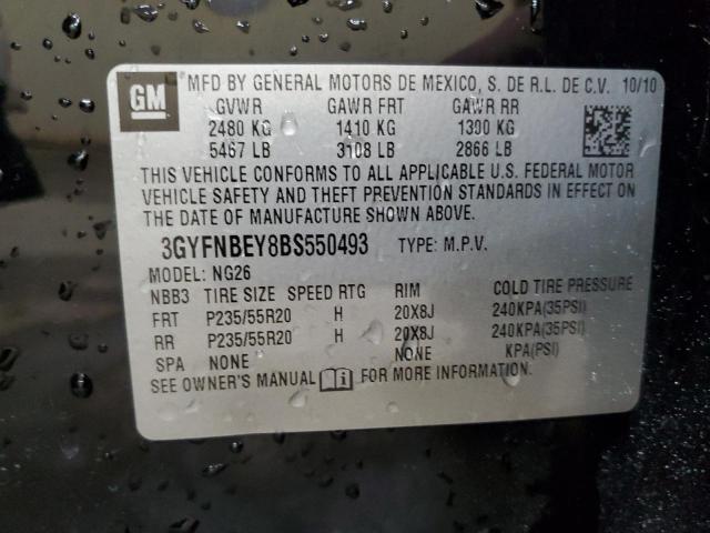 3GYFNBEY8BS550493 - 2011 CADILLAC SRX PERFORMANCE COLLECTION Noir photo 13