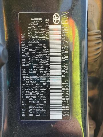 5YFBURHE7JP740234 - 2018 TOYOTA COROLLA L 黑色 照片 12