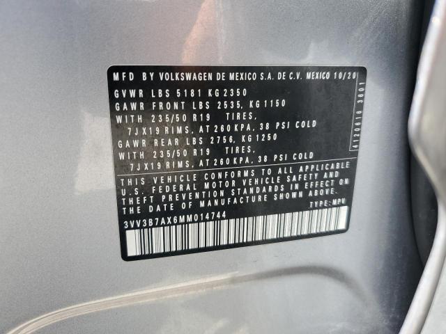 3VV3B7AX6MM014744 - 2021 VOLKSWAGEN TIGUAN SE Silber Foto 13