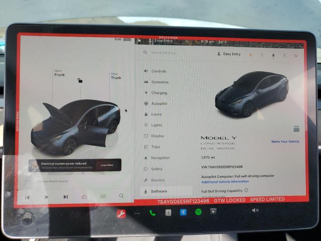 7SAYGDEE5RF123496 - 2024 TESLA MODEL Y BLACK photo 9