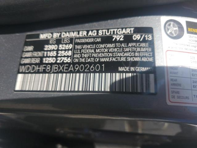 WDDHF8JBXEA902601 - 2014 MERCEDES-BENZ E 350 4MATIC GRAY photo 12