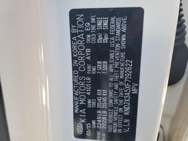 KNDJX3A5XF7192622 - 2015 KIA SOUL ! WHITE photo 13