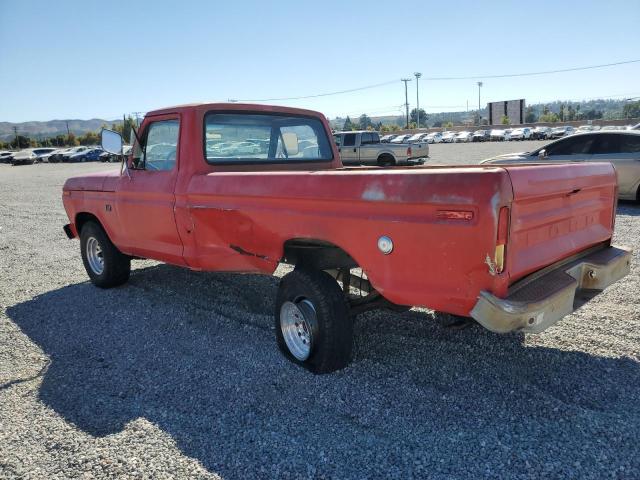 F10BRC04733 - 1976 FORD F100 PICKU RED photo 2