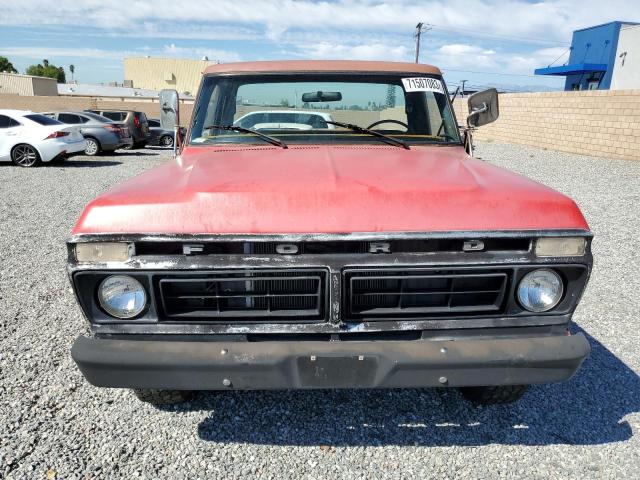 F10BRC04733 - 1976 FORD F100 PICKU RED photo 5