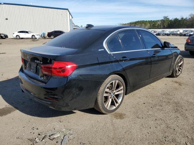 WBA8E1C5XJA178511 - 2018 BMW 330E BLACK photo 3
