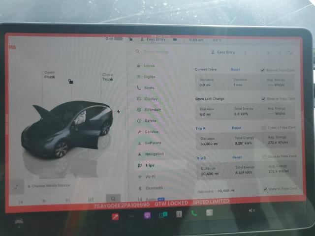 7SAYGDEE2PA106990 - 2023 TESLA MODEL Y Boz foto 9