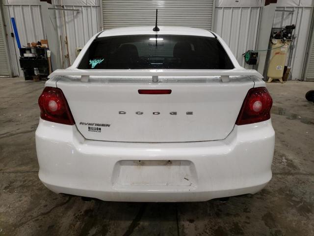 1C3CDZCG2EN181454 - 2014 DODGE AVENGER SXT WHITE photo 6