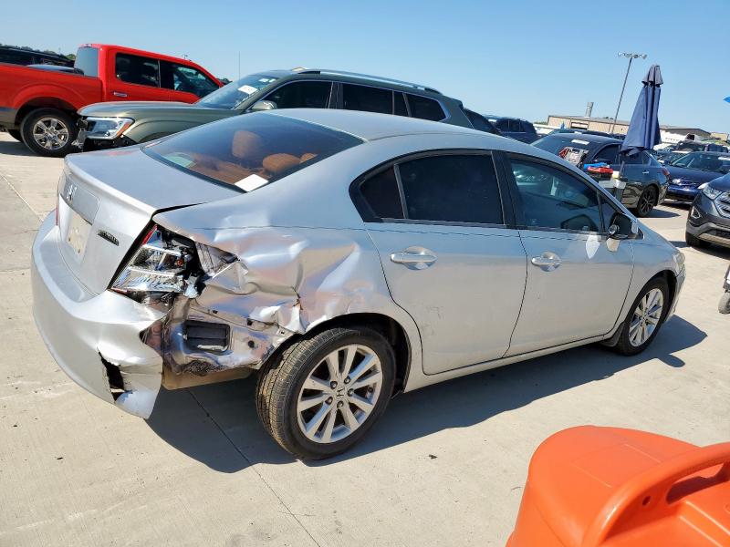 19XFB2F89CE009725 - 2012 HONDA CIVIC EX ვერცხლისფერი ფოტო 3