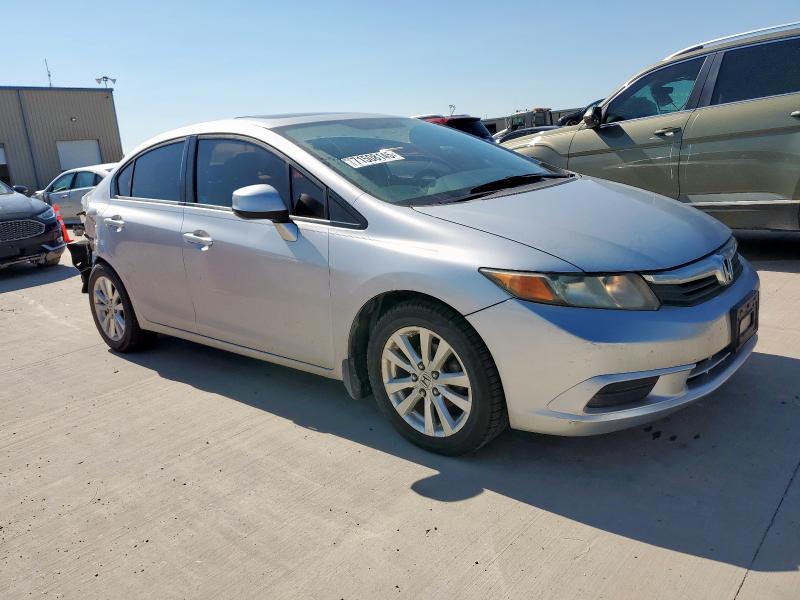 19XFB2F89CE009725 - 2012 HONDA CIVIC EX ვერცხლისფერი ფოტო 4