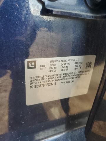 1G1ZB5ST9HF224715 - 2017 CHEVROLET MALIBU LS Синій фото 12