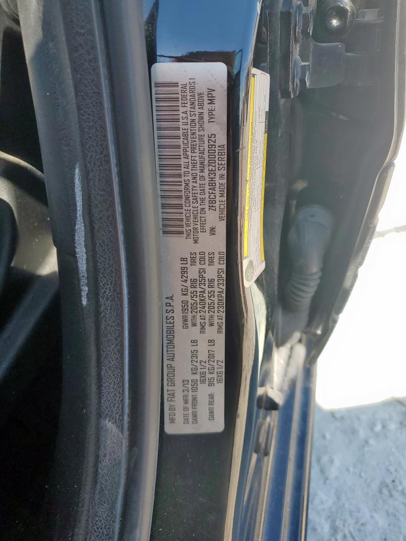 ZFBCFABH3EZ000925 - 2014 FIAT 500L EASY 黑色 照片 14