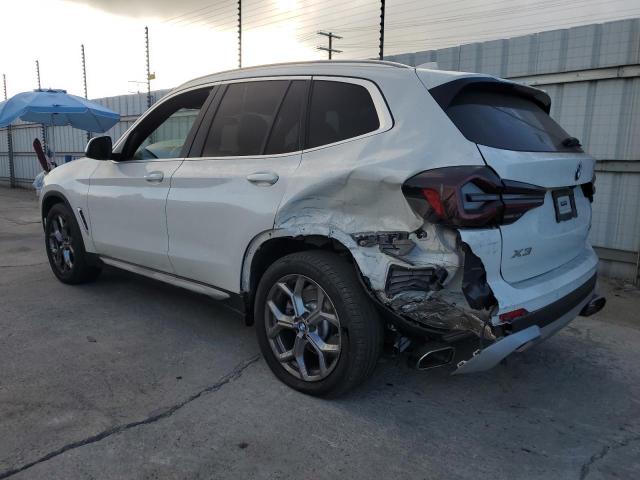 5UX43DP08P9T21035 - 2023 BMW X3 SDRIVE30I WHITE photo 2