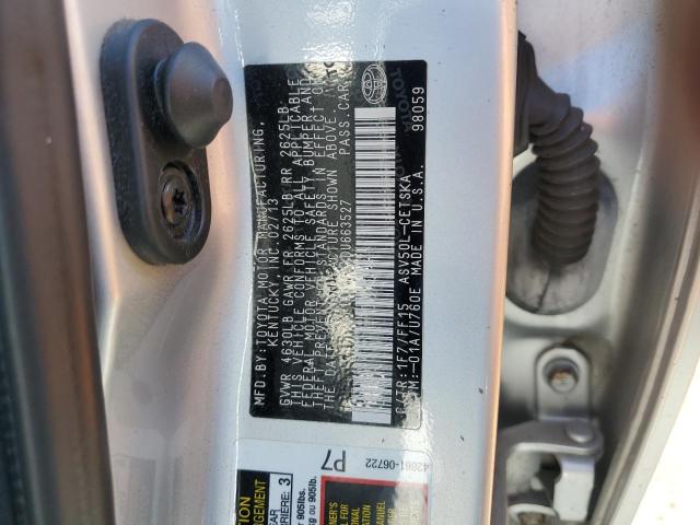 4T1BF1FKXDU663527 - 2013 TOYOTA CAMRY L فضي صورة 12